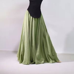 New Fashion Women Autumn Multicolor Satin Midi <b>Skirt</b> Vintage A-Line High-Waisted Female <b>Skirts</b> - Product Image 3