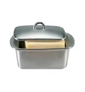 Premium Tall Silver Stainless Steel <b>Dome</b> Cloche with Round Tray and <b>Ring</b> Handle Elegant Individual Table Service Butter Plate - Product Image 5