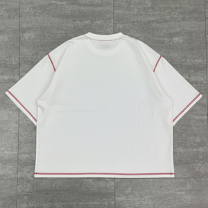 T-shirts pour hommes de haute qualité, imprimés DTG personnalisés, coupe ample et épaisse, col montant, ODM, avec surpiqûres inversées - Product Image 5