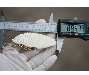 ต่างหูห้อยกระดูกแบบดั้งเดิม งานฝีมือธรรมชาติสไตล์วินเทจ - Product Image 5