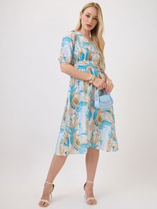 Vestido Midi Cruzado de Alta Calidad, Elegante Vestido Maxi Estilo Occidental con Tela Suave, Aspecto Elegante y Cómodo para Uso Diario - Product Image 4