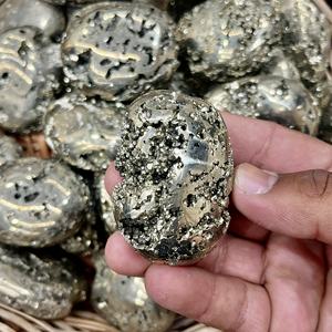 Piedra de Pirita Natural Druzy de Alta Calidad, Pulida, para Sanación con Cristales, Reiki, Feng Shui, Piedra de la Abundancia, Decoración del Hogar con Temática de Amor - Product Image 4