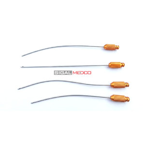 Juego de Cánulas Luer Lock Reutilizables de Alta Calidad para Infiltración Lipo, 5 Piezas de Acero Inoxidable, Juego de Instrumentos de Succión para Cirugía General - Product Image 2