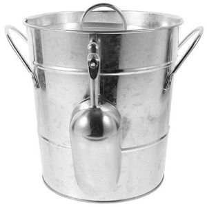 Luxury Silver Stag Head <b>Ice</b> Bucket Stainless Steel Wine Chiller with Reindeer Antler Handles Elegant Metal Champagne Tub for - Product Image 5
