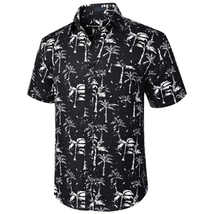 เสื้อเชิ้ตฮาวายผู้ชาย แขนสั้น พิมพ์ลายลำลอง ใส่เที่ยวทะเลช่วงฤดูร้อน - Product Image 2