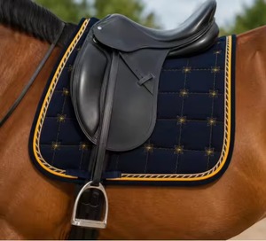 Vente en gros de tapis de selle personnalisés écologiques 100% coton de haute qualité pour l'équitation - Product Image 4