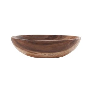 Bol de service en bois d'acacia méditerranéen, design moderne, écologique, fait main, durable, résistant à la chaleur, pour les fêtes, décoration de la maison, nourriture - Product Image 1