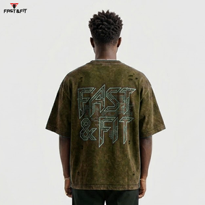 Camisetas de Verano para Hombre, 2026, Venta al Por Mayor, Múltiples Colores, Alta Calidad, Lavado Ácido, 100% Algodón, Secado Rápido, Transpirables, para Fitness y Uso Casual - Product Image 6