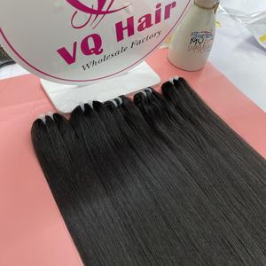 Extensiones de cabello humano de trama de piel de color negro recto de hueso para mujeres cabello crudo y Frente de encaje de fuente vietnamita - Product Image 1