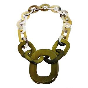 Collar de Cuerno de Búfalo Moderno Pulido con Grabado Personalizado, Colgante de Cuerno de Vaca Natural, Joyería Boho Hecha a Mano, Artesanía Curiosa - Product Image 4