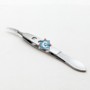 คีมจับของบิชอปฮาร์แมน รุ่นไอริส แบบโค้ง 8.5 ซม. แบบละเอียด มีฟันเลื่อย แบบตรง ใช้ยึดจับ  แบบใช้มือ ได้รับการรับรองมาตรฐาน MOL คีมผ่าตัด - Product Image 3