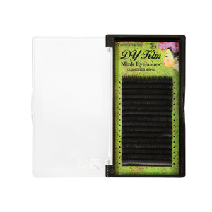 Meilleures ventes : Extensions de cils DY Kim coréennes de haute qualité en vison noir, cheveux synthétiques, naturelles et douces, courbures J, C, JC, D, L - Product Image 1