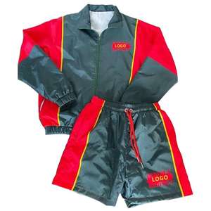 Windbreaker Shorts and <b>Jacket</b> Waterproof Contrast Color Winter Wear Windbreaker Short Set 2027 - Product Image 1