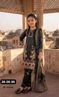 Salwar Kameez traditionnel pour filles, en coton, imprimé floral, coupe ample, longueur cheville, K-3030, Inde, Pakistan, vêtements décontractés
