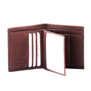 กระเป๋าใส่เหรียญหนังแท้ กันน้ำ หรูหรา ดีไซน์ใหม่ทันสมัย กระเป๋าสตางค์ผู้ชายแบบสั้น วินเทจ ป้องกัน RFID  แบบมินิมอล โพลีเอสเตอร์ - Product Image 3