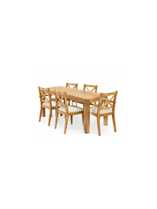 Modern Scandinavian Wooden Dining Table Rectangle <b>6</b> Seater Home Furniture Set Stable Design Dining Room Furniture - Product Image 3
