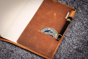 Custom Luxury Leather <b>A5</b> Refillable Notebook Cover Case with Smell Proof Protection for Business & Gifts LNBC-0056 - Product Image 4