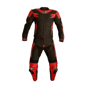 Traje de Motociclismo de Cuero Personalizado de Una Pieza, Transpirable, Resistente al Viento, Protector, Talla Grande, Impermeable, de Alta Calidad - Product Image 4