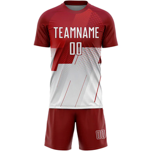 Latest Design Men Soccer Uniform with Shorts Sleeve Custom Size Sports Clothing Soccer Uniforms Set with Cheapest Rates - Product Image 1