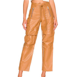 Pantalones de Cuero para Mujer 2026, Corte Recto y Ajustado, para Ocasiones Elegantes e Informales - Product Image 1