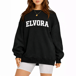 Sweat-shirt pour femme, coupe athlétique, col rond, tissu respirant, entraînement en salle de sport, tenue décontractée confortable - Product Image 1