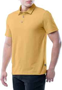Polo de Verano Personalizado de Alta Calidad en Color Amarillo, 100% Algodón con Spandex, Talla Grande, Manga Corta, Ropa Casual para Hombre, Camiseta de Golf - Product Image 5