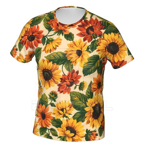 เสื้อยืดผู้ชายขายส่ง ลายพิมพ์เรียบง่าย สวมใส่สบาย ระบายอากาศได้ดี ทรงหลวม คุณภาพสูง ผ้าฝ้าย 100% รับสั่งทำ - Product Image 2