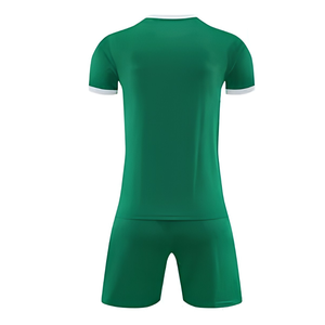 Ensemble d'uniformes de football personnalisés 100 % polyester, imprimé numérique floral, séchage rapide, col en V, manches courtes, taille élastique, kit sportif d'équipe OEM - Product Image 5