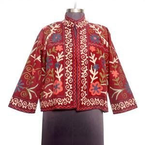 Chaqueta Corta de Otoño/Invierno con Bordado Elegante al por Mayor, Abrigo con Patrones Tradicionales, Ropa de Abrigo de Moda - Product Image 1