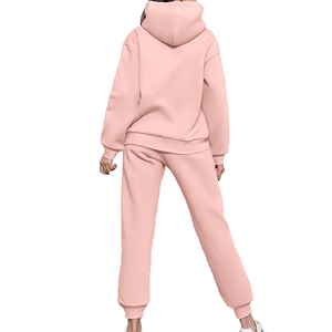 Survêtement surdimensionné pour femme de haute qualité, personnalisable, séchage rapide, logo et couleur unie sur mesure - Product Image 4