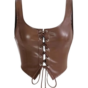 Corset en cuir véritable Parfait pour l'entraînement à la taille et le style Vegan Edgy Chic et sans cruauté Élégance intemporelle pour toute occasion - Product Image 1