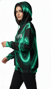 เสื้อฮู้ดดี้โอเวอร์ไซส์ยูนิเซ็กส์สไตล์ร่วมสมัย พร้อมลายพิมพ์แบบ Sublimation ทั่วตัว สำหรับไลน์สตรีทแวร์ที่อินเทรนด์ - Product Image 4