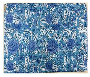 Tissu en coton pur doux et respirant, imprimé à la main, style traditionnel indien, pour vêtements féminins - Product Image 3