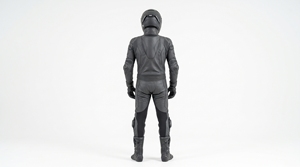 DUMELA INTERNATIONAL <b>Silver</b> Leather Adult Motorcycle <b>Suit</b> Auto Racing Full Body Protection Abrasion Resistant Waterproof - Product Image 4