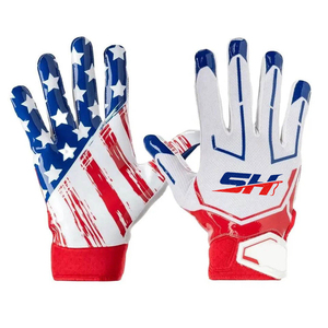 Guantes de Fútbol Americano de Nuevo Estilo, Transpirables, Resistentes, de Marca Personalizada, para Uso en Exteriores, del Mejor Proveedor, Guantes de Receptor al por Mayor - Product Image 2