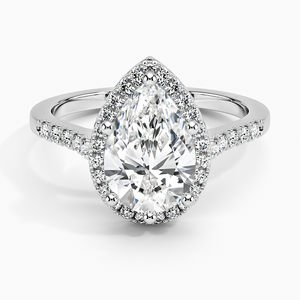 Luxury Halo Moissanite Engagement Ring in 925 Sterling Silver for Women Wedding Bridal Jewelry Gift - Product Image 1