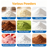 Ligne de production de machines de remplissage automatiques pour bouteilles et pots de 20g, 100g, 200g, pour épices chiliennes, poudre de cacao et lait en poudre, personnalisable