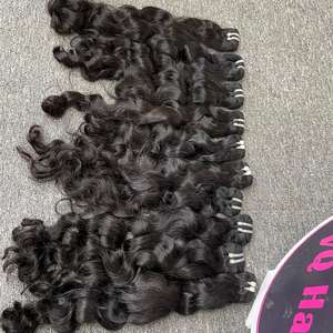 Vente en gros d'extensions de cheveux Remy cambodgiens et vietnamiens 1B Styles de paquet frontal de couleur noire Styles de vague pour les femmes - Product Image 4