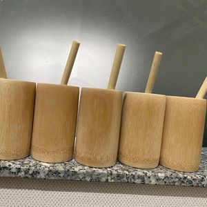 Tasse à boire en bambou écologique, style rustique, la plus vendue, vente en gros directe usine - Product Image 3