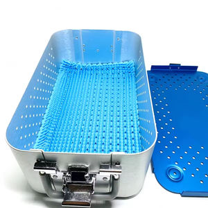 Boîte de stérilisation en acier inoxydable et aluminium, approuvée Surtechs, compatible autoclave, boîte stérile en aluminium - Product Image 6