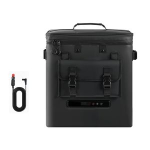 ตู้เย็นพกพาในรถยนต์ 12V ขนาด 13.7QT/13L แบบคอมเพรสเซอร์ไฟฟ้า ใช้พลังงานแบตเตอรี่ 12V/24V DC อุณหภูมิ 21F ถึง 50F - Product Image 1