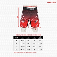 Shorts de combat Blaze Fight Wear personnalisés pour hommes, durables, MMA/BJJ, légers, pour grappling, entraînement sans kimono, sublimation par transfert