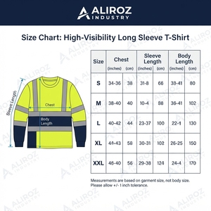 เสื้อเชิ้ตทำงานแขนยาวผู้ชายแบบสะท้อนแสง วัสดุโพลีเอสเตอร์ สีเขียวและสีน้ำเงินกรมท่า - Product Image 6