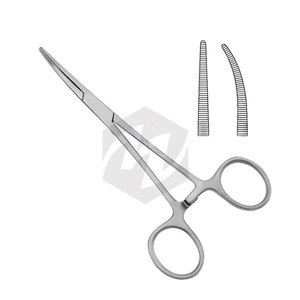 Pinces hémostatiques manuelles Crile en acier inoxydable de 6,25 pouces, droites/courbées, à verrouillage, pour instruments dentaires et chirurgicaux - Product Image 2