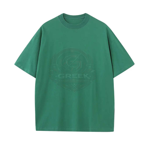 T-shirts surdimensionnés pour hommes en mélange de coton de haute qualité, coupe ample, vêtements décontractés streetwear, respirants, séchage rapide, logo personnalisé sur le devant - Product Image 3