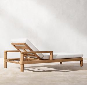 Chaise longue en teck de qualité supérieure pour l'extérieur, piscine, hôtel, complexe hôtelier, fabricant et fournisseur en gros d'industrie du teck, exportateur d'Indonésie - Product Image 2