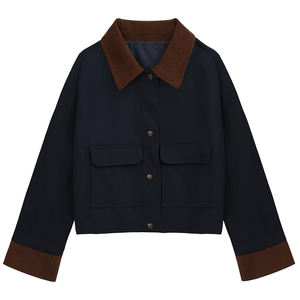 Chaqueta de Motociclista para Mujer, Invierno, con Cierre de Cremallera, 100% Algodón, Transpirable, con Logotipo Personalizado, Moda para Exteriores - Product Image 3