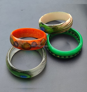 Bracelet d'artisan en résine bracelet artisanal en résine bracelet de créateur en résine - Product Image 3