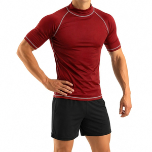 <b>Men's</b> Sleeve <b>Compression</b> T <b>Shirt</b> Breathable Quick Dry Slim Fit Sports Top Workout Training Tee - Product Image 3