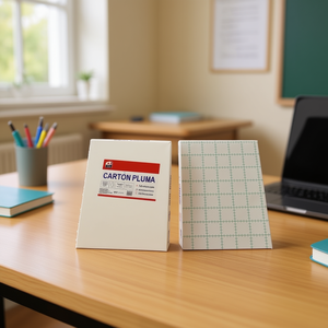 Tablero Adhesivo Blanco KT de 30x40 cm, Marca PLUMA, en Embalaje de Cartón - Product Image 3